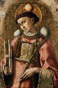 Carlo Crivelli Crivelli 1476 painting of Saint Stephen oil